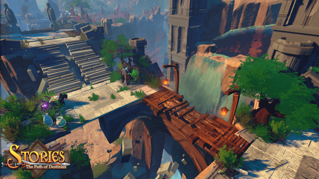 Here's a look at just one of the lavish worlds you'll be trudging through in Stories.