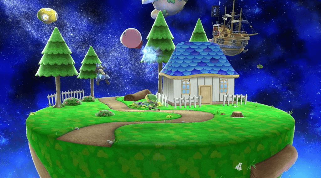 Final Destination-themed Mario Galaxy stage.