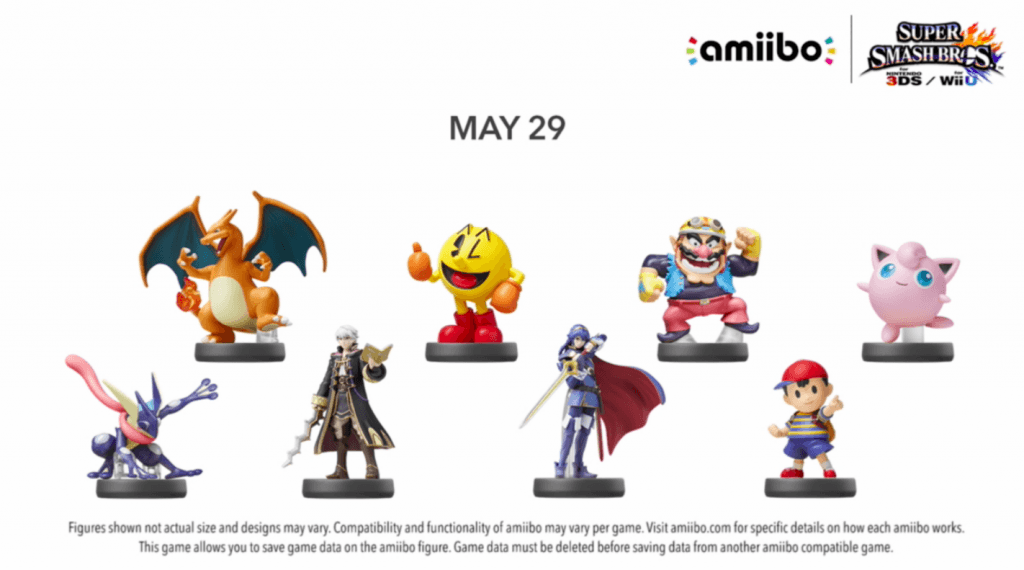 The highly anticipated 4th wave of Super Smash Bros. amiibo will hit store shelves on May 29. Actually, they won't hit store shelves, they'll go from the box to the hands of consumers.