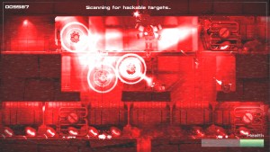 Press the X button to go into hacking mode and pinpoint hacking points to further progress.