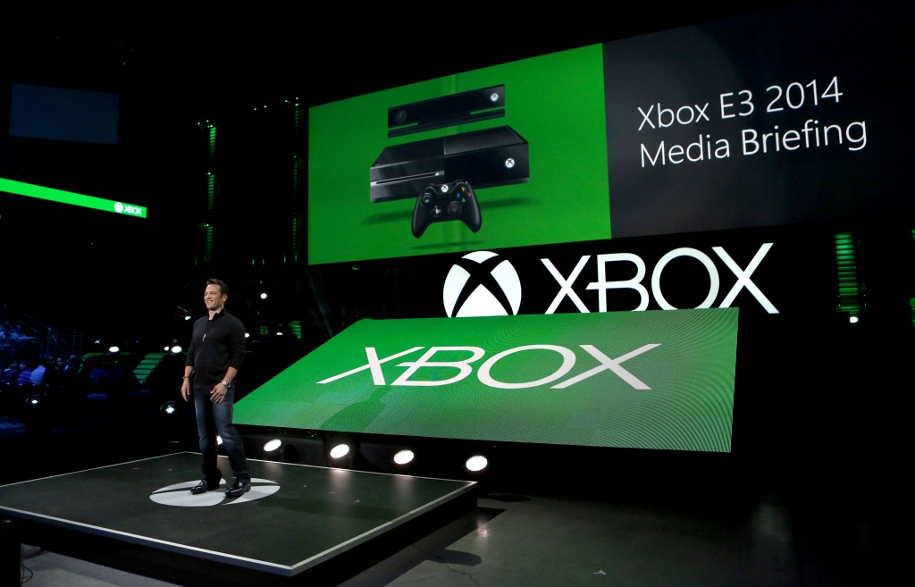 Phil Spencer, Head of Xbox, at the Xbox E3 2014 Media Briefing at the Galen Center on Monday, June 9, 2014 in Los Angeles. (Photo by Casey Rodgers/Invision for Microsoft/AP Images)