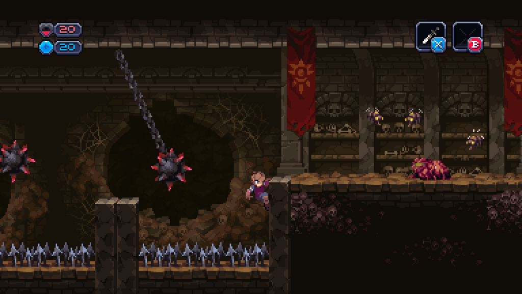 Chasm's levels and procedurally generated, so careful play is ideal.