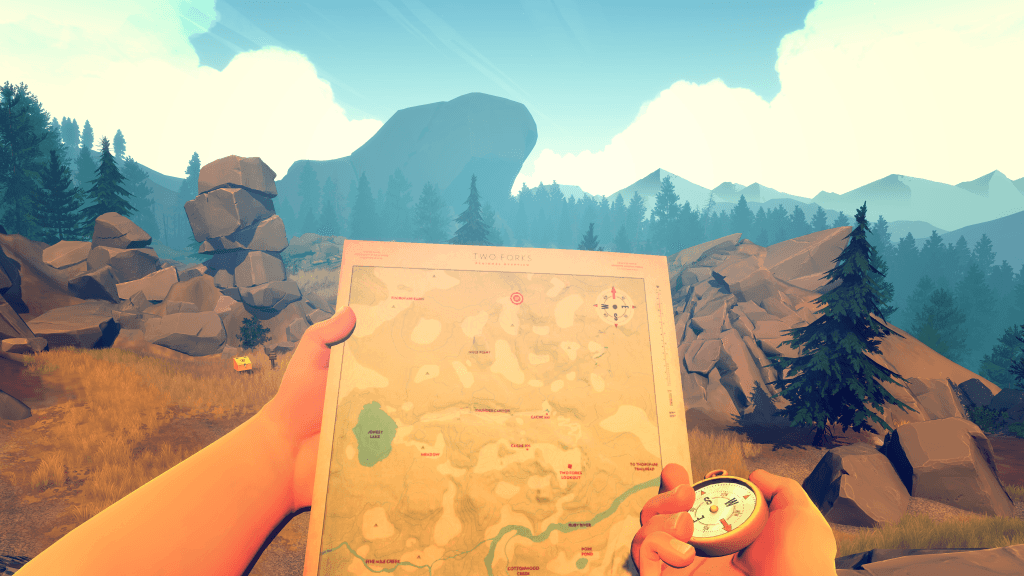 Firewatch takes place in the '80's. So yes, you actually have to use a paper map.