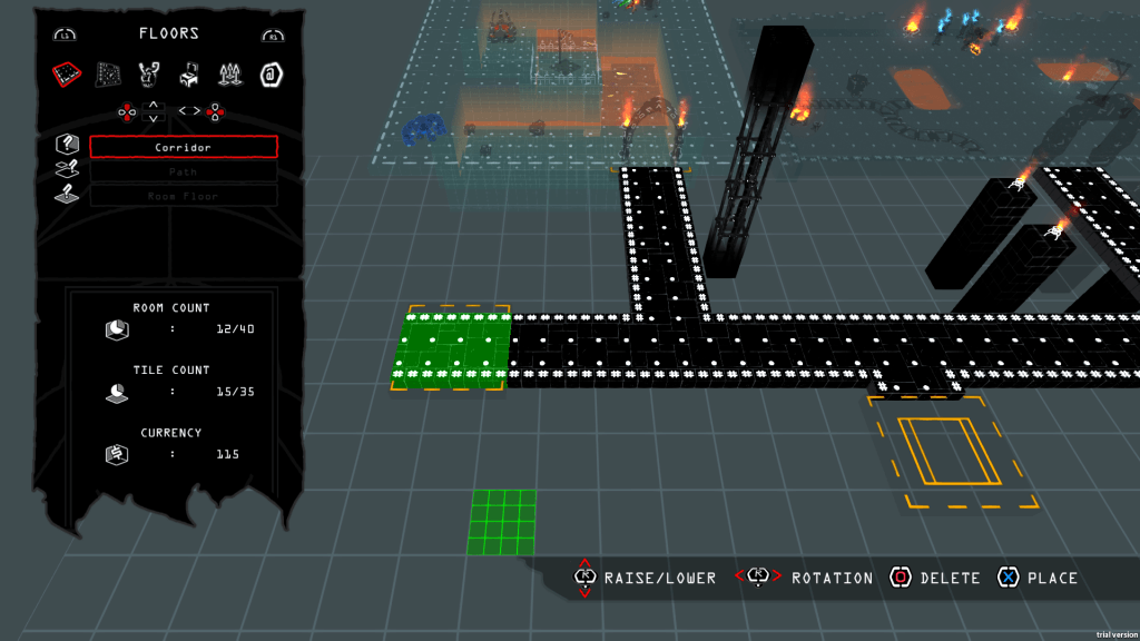 You can create and publish your own levels for others to play. Dig that retro editor look?