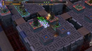 Command Decision was one of the more unique maps in the "You Monster" expansion. GLaDOS placed the offensive towers, and you placed command towers to guide the aliens to them.